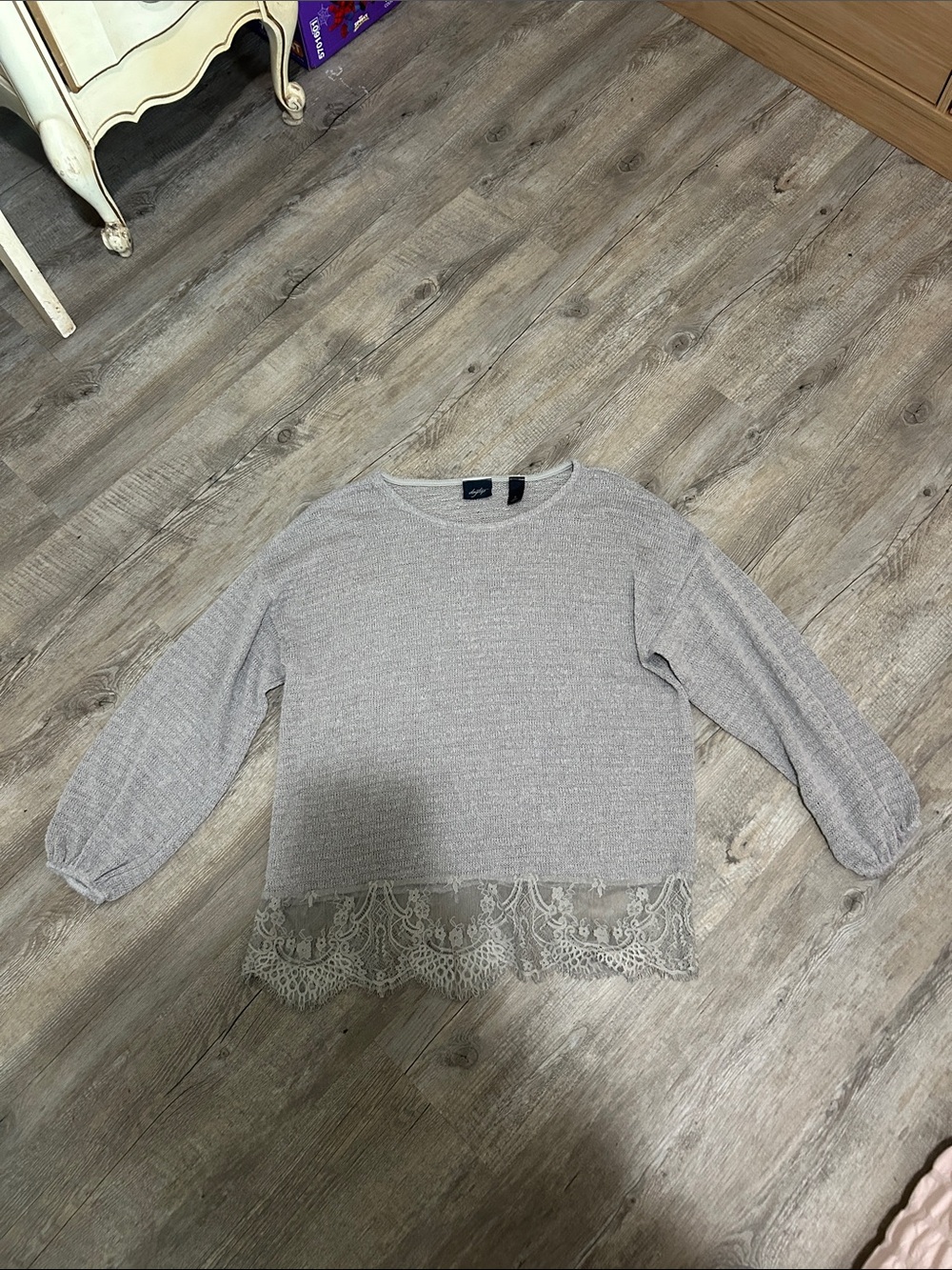 Daytrip Sweater with Lace Trim